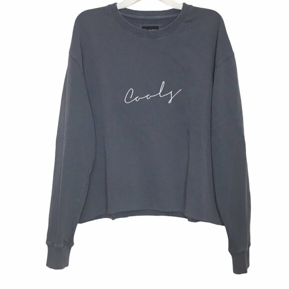Barney Cools Hand Cropped Oversized Sweatshirt Large - Picture 7 of 7